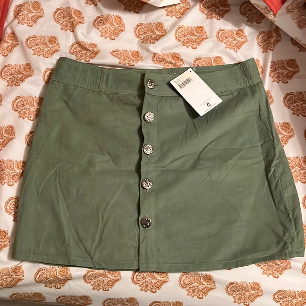 NWT carve designs cord skirt
